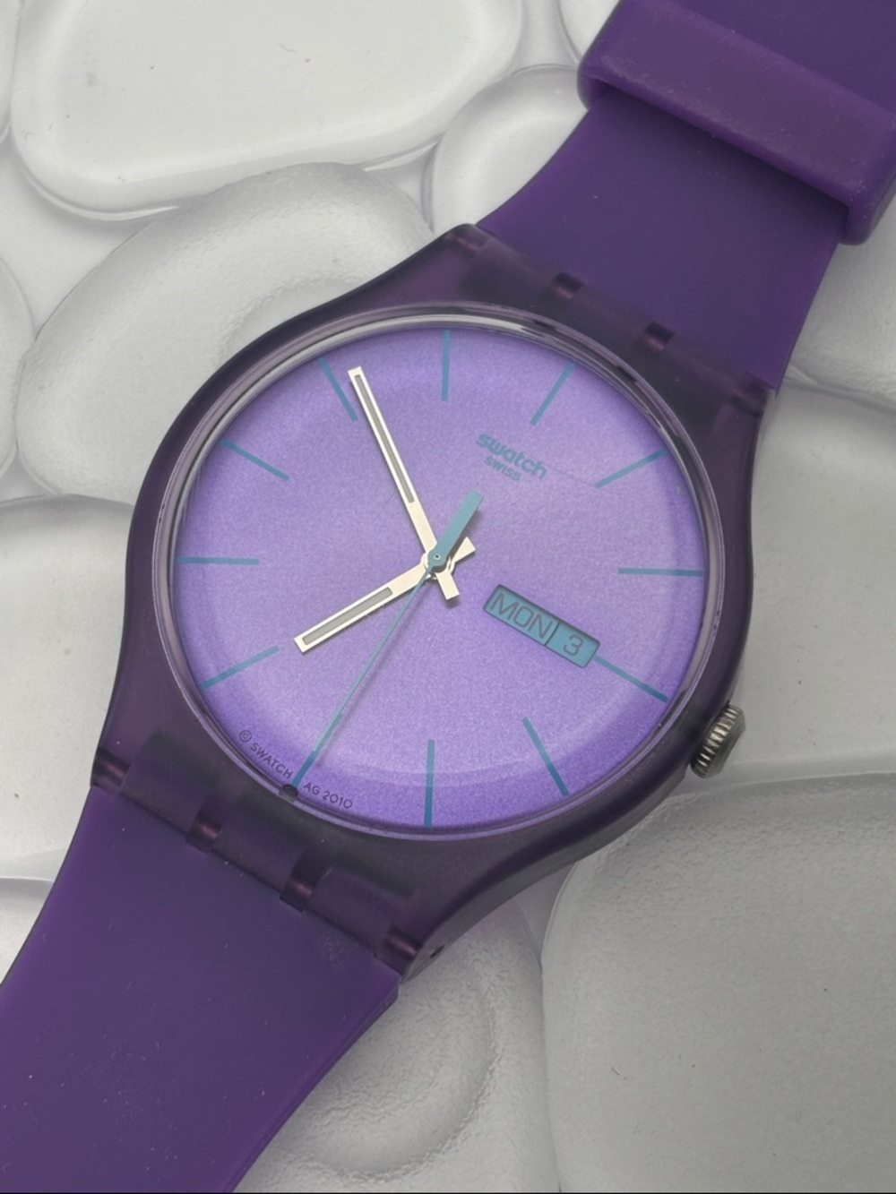Swatch Watch - SUOV702 - PURPLE REBEL